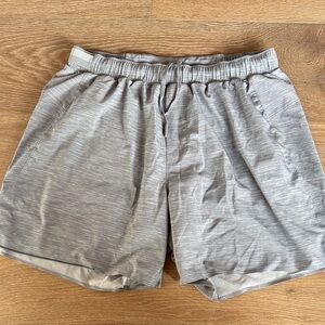 Lululemon Athletica Light Gray Lined Men's Athletic Shorts